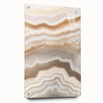 Large abstract wall art featuring close-up nature elements in vibrant green and brown tones on acrylic glass.