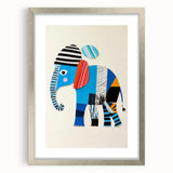 Colorful Elephant Nursery Wall Art - Acrylic Nursery Art