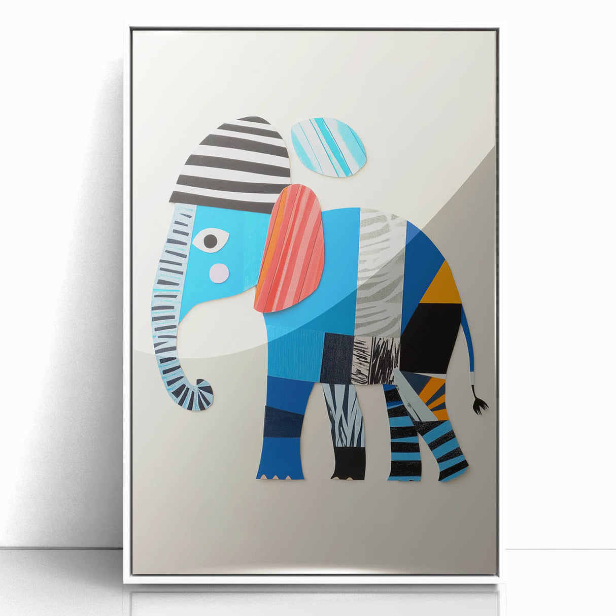Colorful Elephant Nursery Wall Art - Acrylic Nursery Art