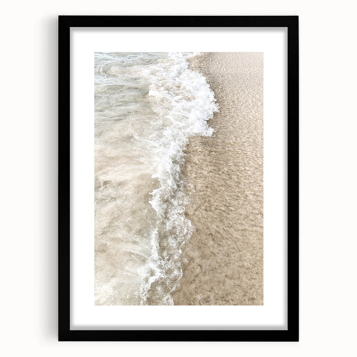 Extra large abstract art print with textured, colorful swirls on a black framed canvas, ideal for living room decor.