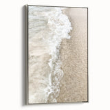 Framed canvas featuring a vintage landscape art painting with vibrant summer colors, ideal for brightening a living room.