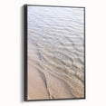 Black and white landscape painting on framed canvas, featuring vintage poster art style, ideal for bedroom wall decor.