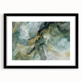 Abstract wall art featuring bold, colorful strokes in a modern design, framed with a black mat. Ideal for contemporary home decor, adding a vibrant touch to any space.