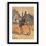Modern Wall Art: Don Quixote - Timeless Abstract Equestrian Print