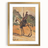 Modern Wall Art: Don Quixote - Timeless Abstract Equestrian Print