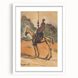 Modern Wall Art: Don Quixote - Timeless Abstract Equestrian Print