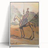 Modern Wall Art: Don Quixote - Timeless Abstract Equestrian Print