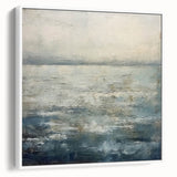 Framed abstract strokes wall art in neutral tones, featuring dynamic brush strokes on a textured canvas, displayed in a sleek white frame, ideal for modern decor.