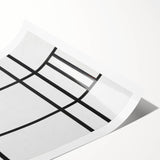 Modern Wall Art: Composition in White, Red, Yellow - Abstract Minimalist