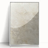 Framed wall art featuring abstract strokes in shades of blue and white, set against a sleek acrylic background, perfect for modern home decor.