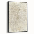 Framed canvas wall art showcasing abstract strokes in black and gray, designed to enhance modern decor with its sleek side view and elegant finish.