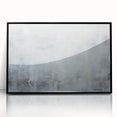Framed abstract strokes wall art in black acrylic, showcasing a modern design with dynamic lines and textures, ideal for contemporary home decor.