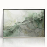 Framed acrylic wall art showcasing abstract strokes in silver tones, designed to add a modern touch to any interior decor. Ideal for contemporary spaces and art enthusiasts.