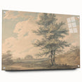 Romantic Art Prints: Serene Landscape with Trees and Figures