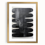 Contemporary Dining Art Pieces - Black & White Textured Abstract