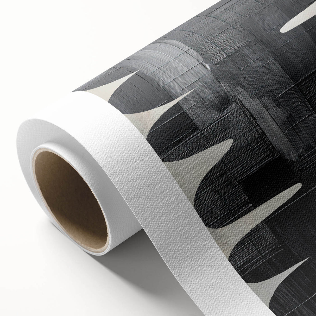 Contemporary Dining Art Pieces - Black & White Textured Abstract