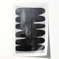 Contemporary Dining Art Pieces - Black & White Textured Abstract