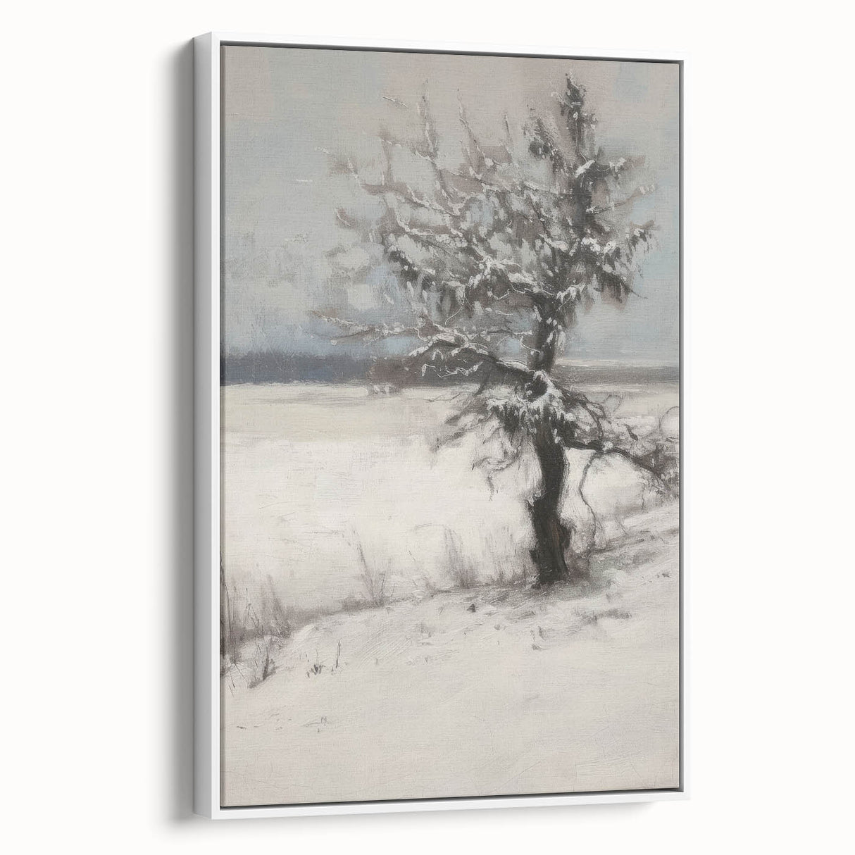 Winter Serenity - Contemporary Living Room Wall Art