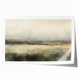Abstract landscape wall art print showcasing vibrant colors of blue, orange, and green, perfect for modern home decor. Ideal for adding a touch of creativity to living spaces.