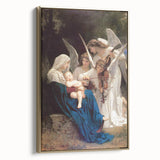 Neoclassical Religious Art Print - The Virgin with Angels by Bouguereau