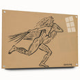 Expressionist Art: Female Figure (Wind) by Weisz-Kubínčan Print