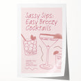 Extra large rolled print of floral art in muted green and pink tones, suitable for dining room or bathroom wall decor.