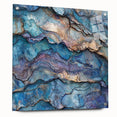 Acrylic landscape artwork depicting vibrant canyons, viewed from the side with decorative pins, showcasing rich colors and intricate details that enhance any modern decor.