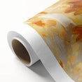 Art deco poster featuring close-up nature elements in muted green and brown tones on rolled canvas.
