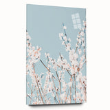 Large abstract wall art featuring swirling blue and green hues on acrylic glass, ideal for bedroom or dining room decor.