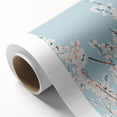 Art Deco poster featuring pastel spring motif on rolled canvas, ideal for nursery wall art.