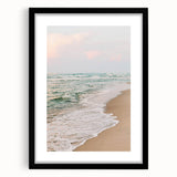 Extra large abstract art print with vibrant, colorful textures on a black framed canvas, suitable for living room decor.