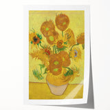 Extra large rolled canvas print featuring a floral design in vibrant colors, suitable for dining room or bathroom wall art.