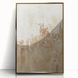 Framed abstract wall art featuring dynamic gold strokes on a modern acrylic background, perfect for enhancing contemporary living spaces or offices.