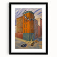 Modern Wall Art: Urban Surrealism - Bold Architectural Abstract Print