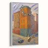 Modern Wall Art: Urban Surrealism - Bold Architectural Abstract Print