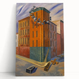 Modern Wall Art: Urban Surrealism - Bold Architectural Abstract Print