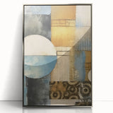 Framed abstract wall art featuring silver strokes on a textured background, ideal for contemporary home decor, enhancing modern interiors with elegance.