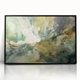 Framed abstract strokes wall art in black acrylic, showcasing dynamic brushwork and modern design, perfect for contemporary home decor and stylish interiors.