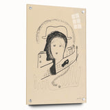 Modern Wall Art: Couple - Minimalist Abstract Line Drawing Print