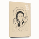 Modern Wall Art: Couple - Minimalist Abstract Line Drawing Print