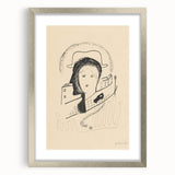 Modern Wall Art: Couple - Minimalist Abstract Line Drawing Print