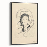 Modern Wall Art: Couple - Minimalist Abstract Line Drawing Print