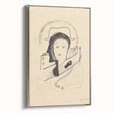 Modern Wall Art: Couple - Minimalist Abstract Line Drawing Print