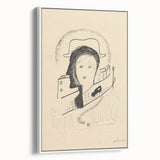 Modern Wall Art: Couple - Minimalist Abstract Line Drawing Print