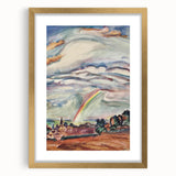 Modern Wall Art: The Rainbow - Vibrant Landscape Watercolor Print