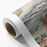 Modern Wall Art: The Rainbow - Vibrant Landscape Watercolor Print