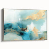 Framed abstract canvas wall art featuring elegant silver strokes on a textured background, perfect for modern home decor and enhancing interior aesthetics.