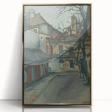 Modern Wall Art: Old Košice - Moody Architectural Landscape Print