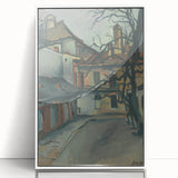 Modern Wall Art: Old Košice - Moody Architectural Landscape Print