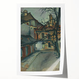 Modern Wall Art: Old Košice - Moody Architectural Landscape Print
